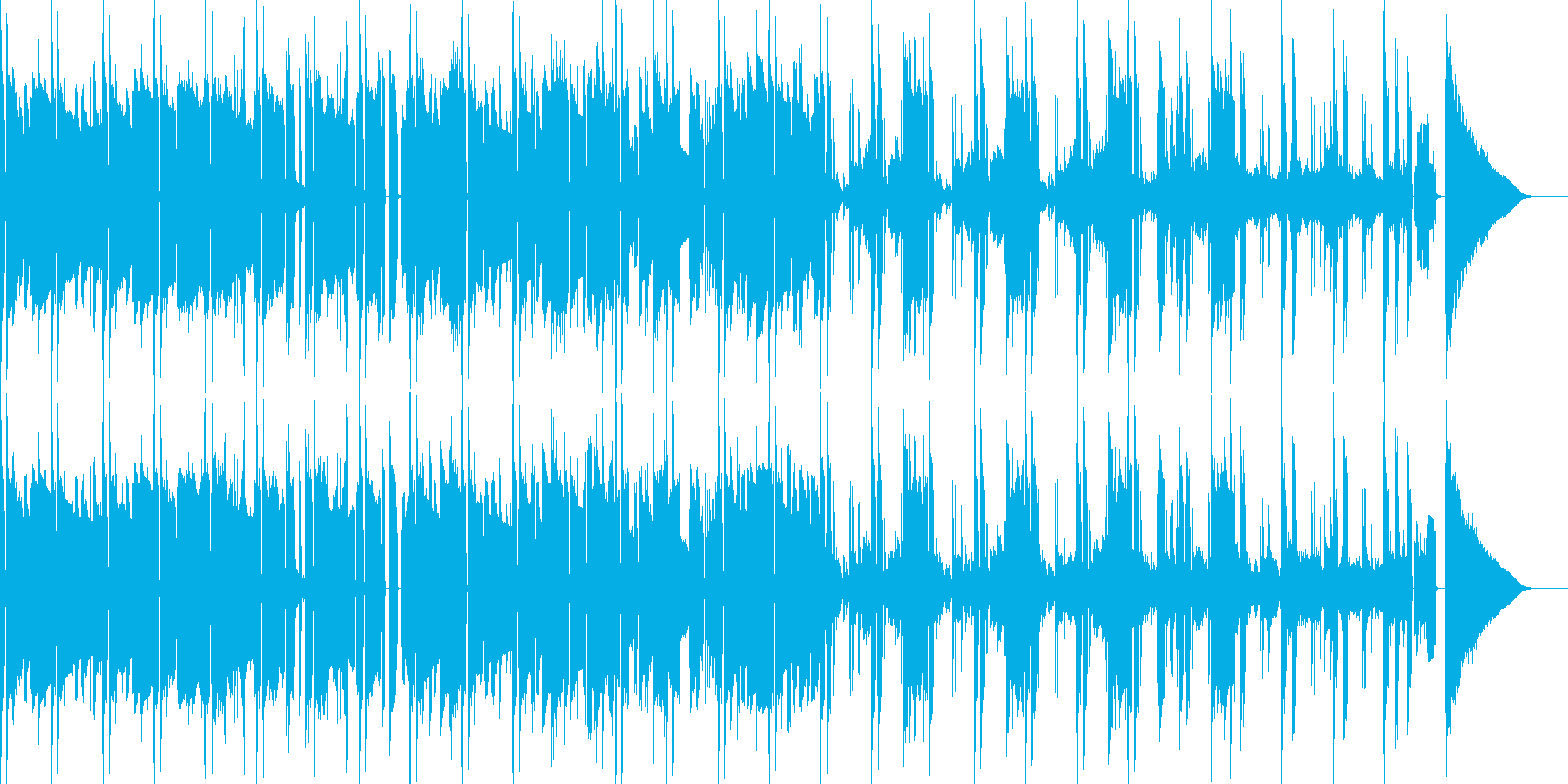 怪しいイメージ曲の再生済みの波形