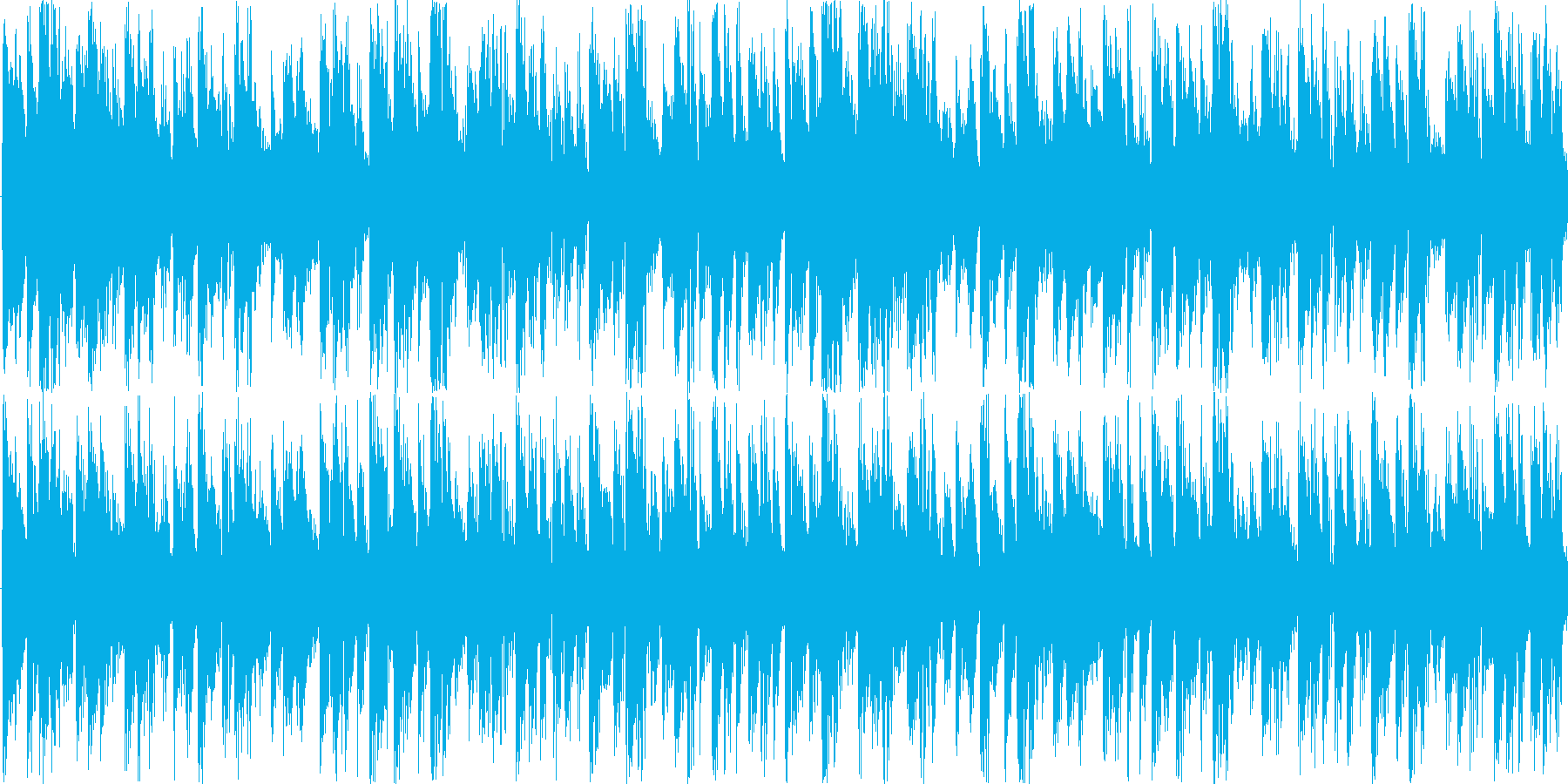 空間的な音響を駆使したループ楽曲です。の再生済みの波形