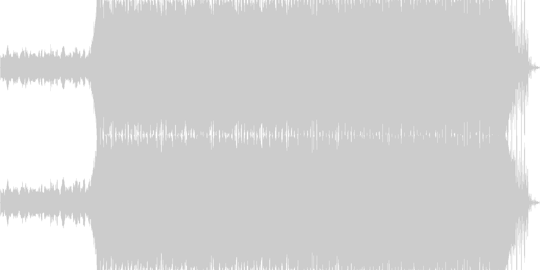まさにオープニングをイメージして作った…の未再生の波形