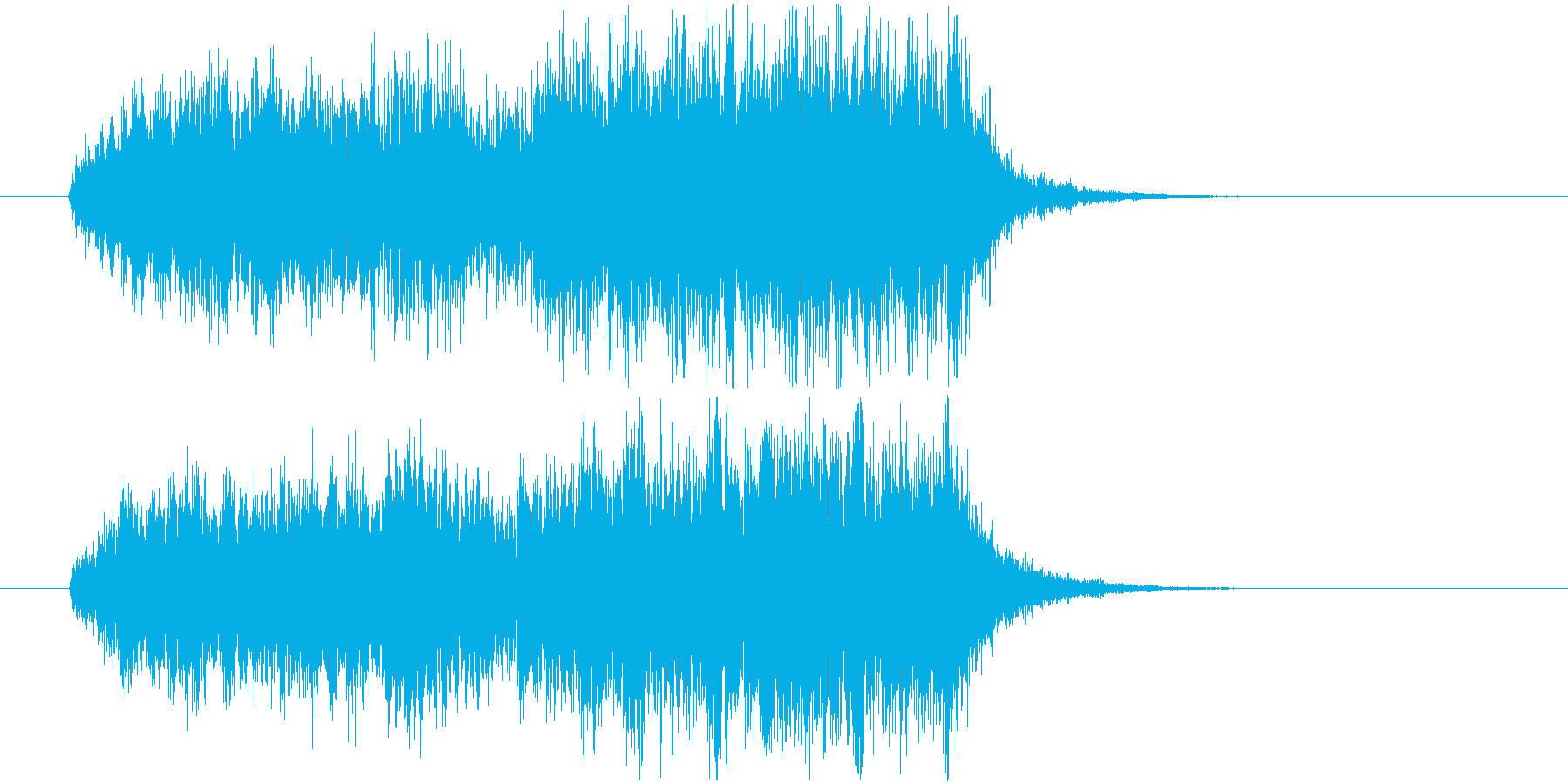 祈りをささげる時のBGM(アーメン終始)の再生済みの波形