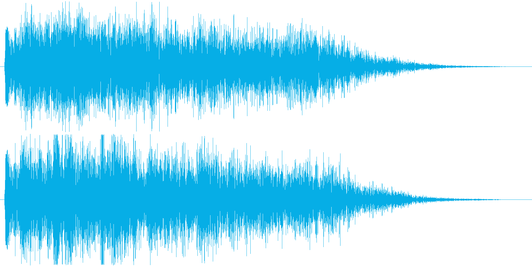 効果音的なワンポイント音です。の再生済みの波形