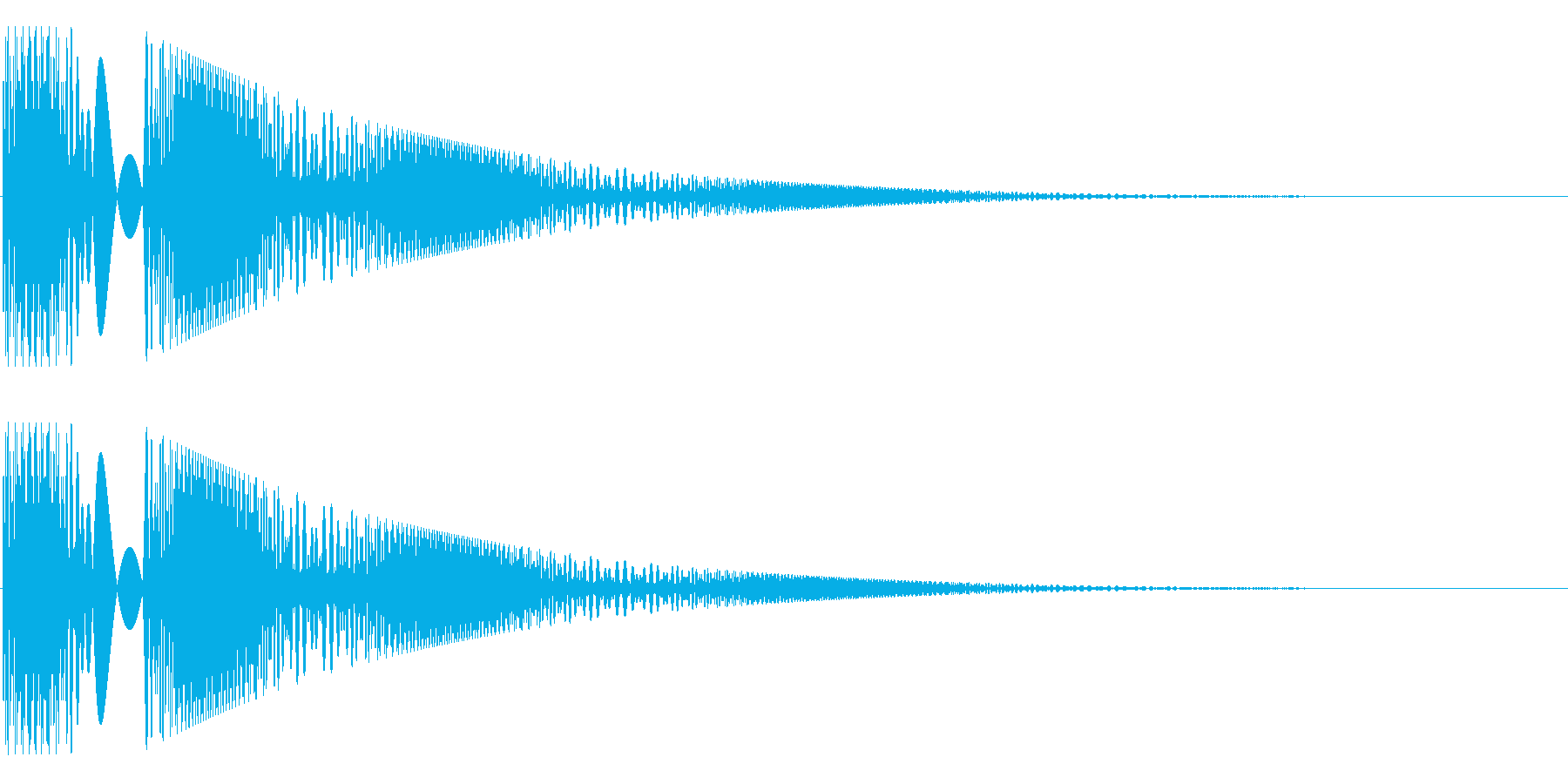ボヨヨンと柔らかいものが揺れる01の再生済みの波形
