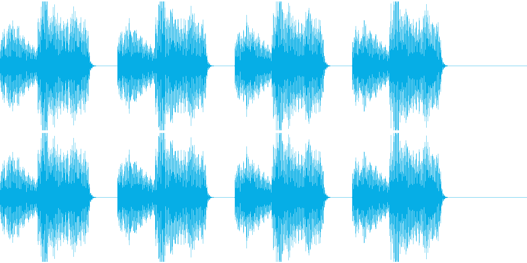 警告音01の再生済みの波形