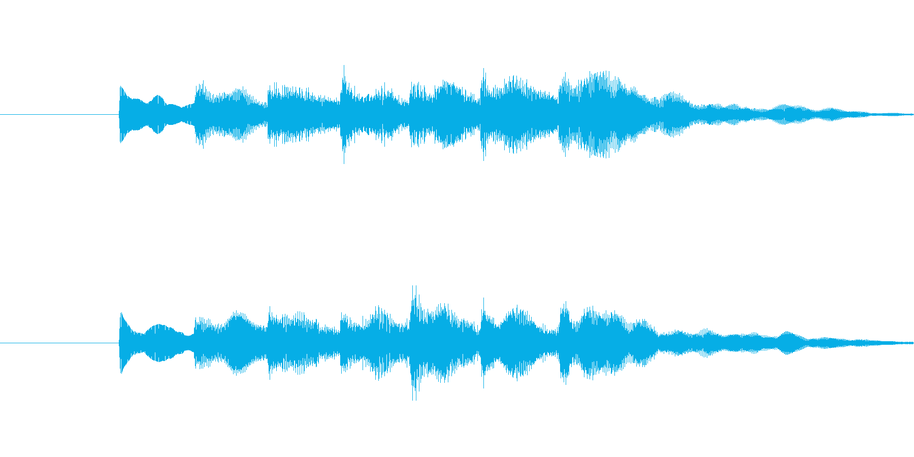 ・単音でシンプルなサウンドロゴです。・…の再生済みの波形