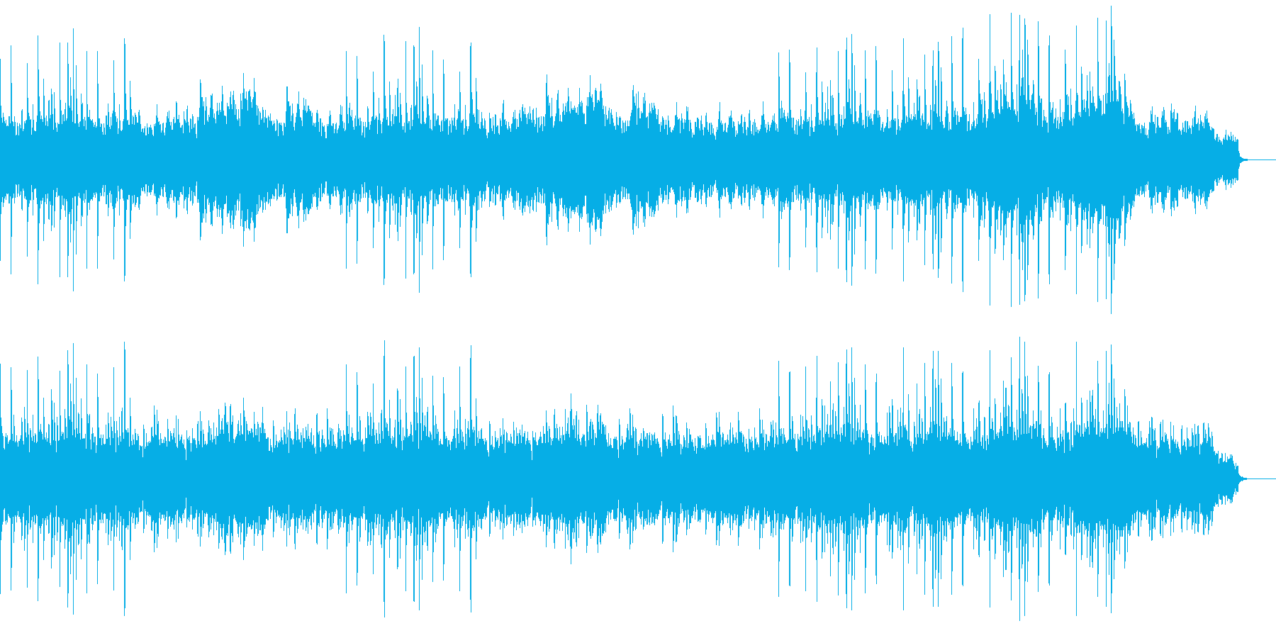「爽やかな古都の風」琴の音色の優しい調べの再生済みの波形