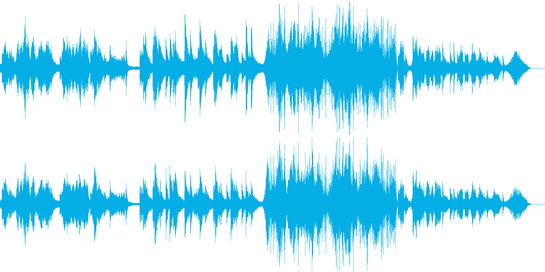 悲しめの回想曲の再生済みの波形