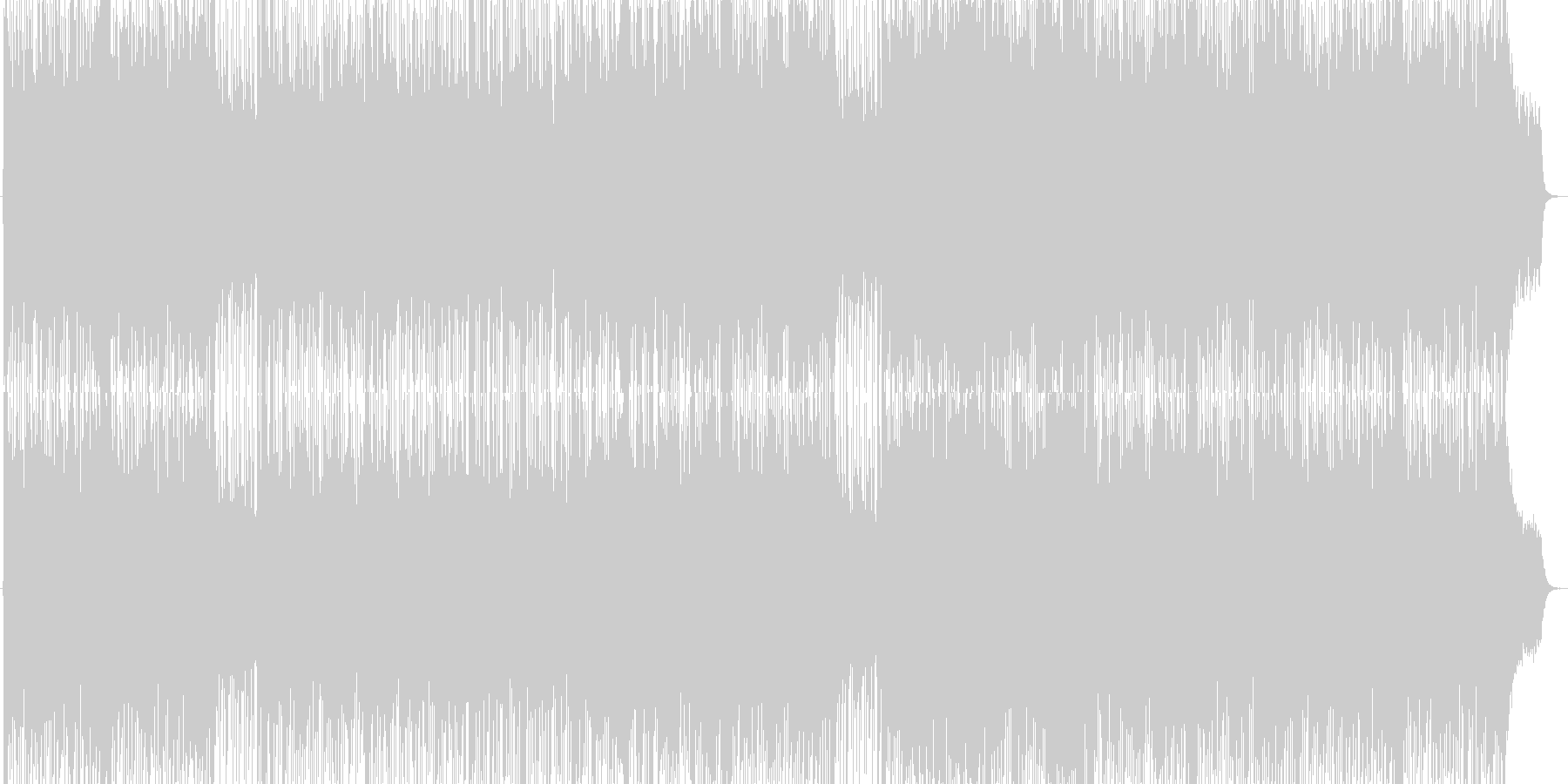 爽やかで疾走感がある曲ですの未再生の波形