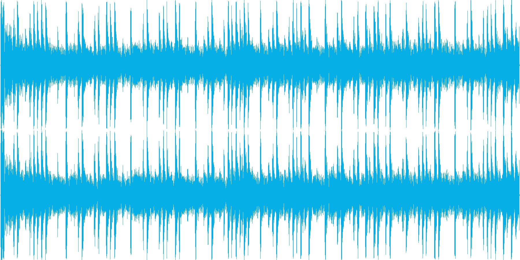 リズミックなイメージをした楽曲です。の再生済みの波形