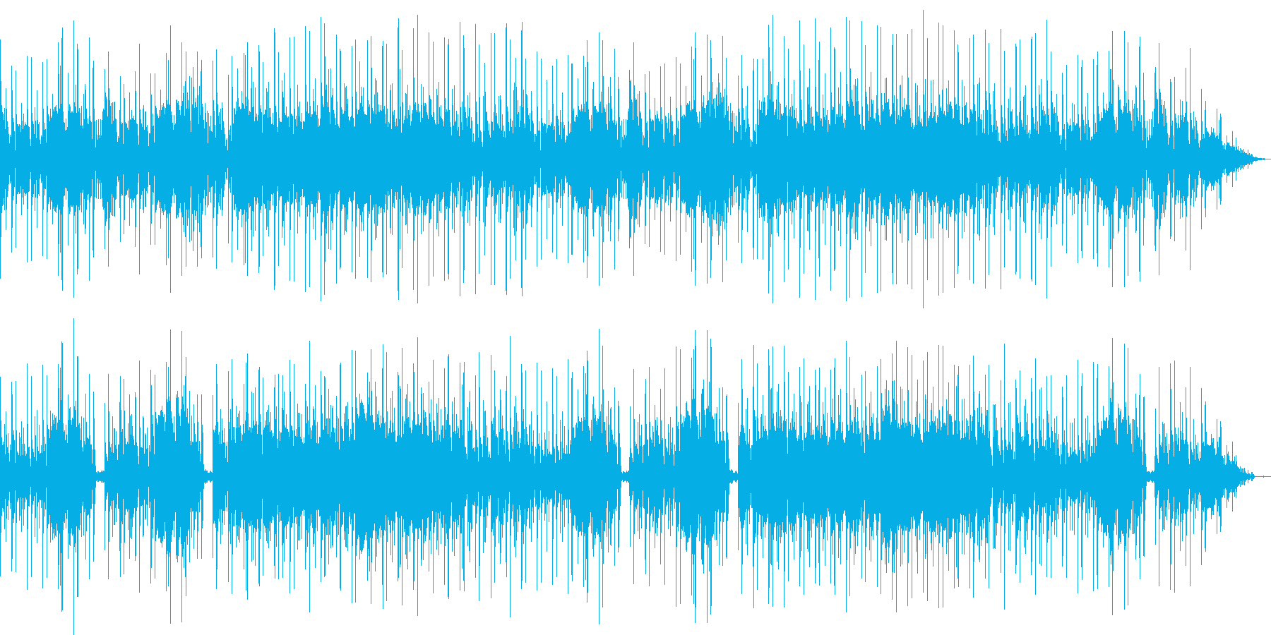 レトロゲーム風BGM(ほのぼの、日常)の再生済みの波形