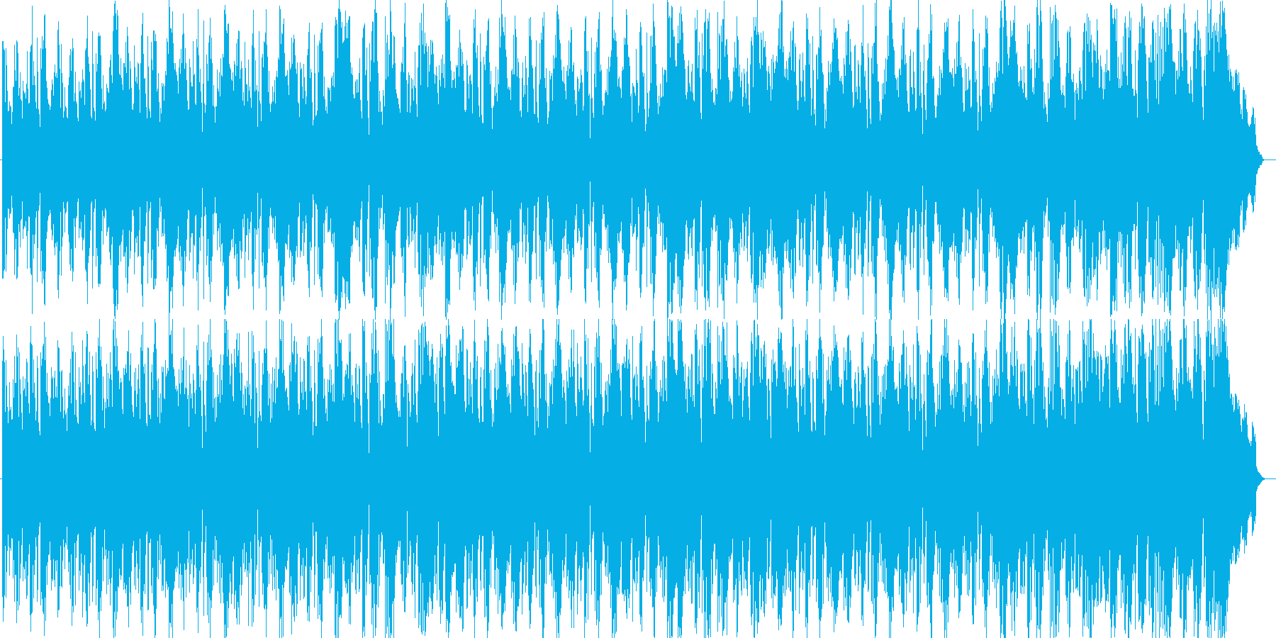 空間に放たれるタイコの一打が印象的な曲の再生済みの波形