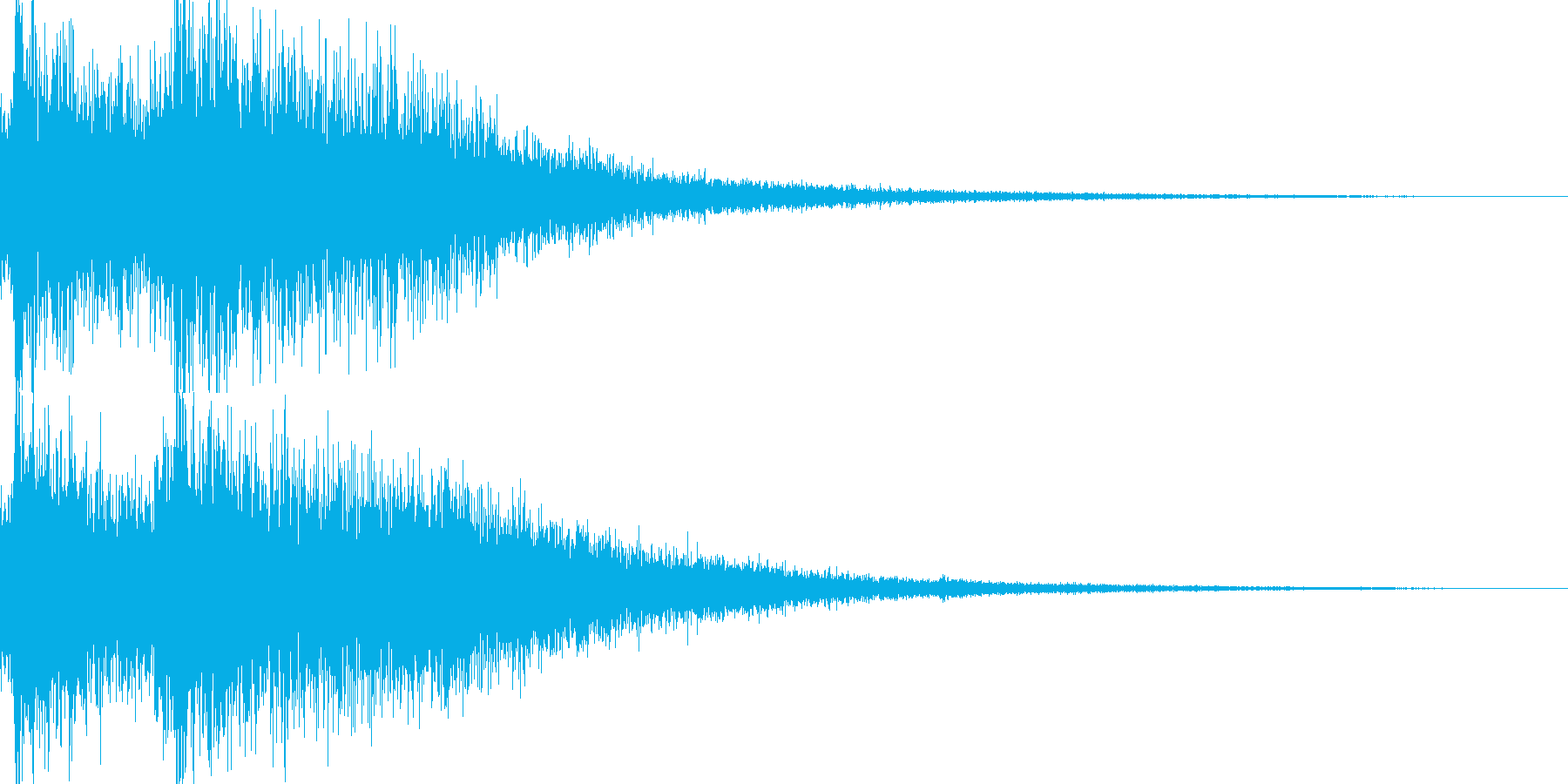 クイズ出題音1の再生済みの波形