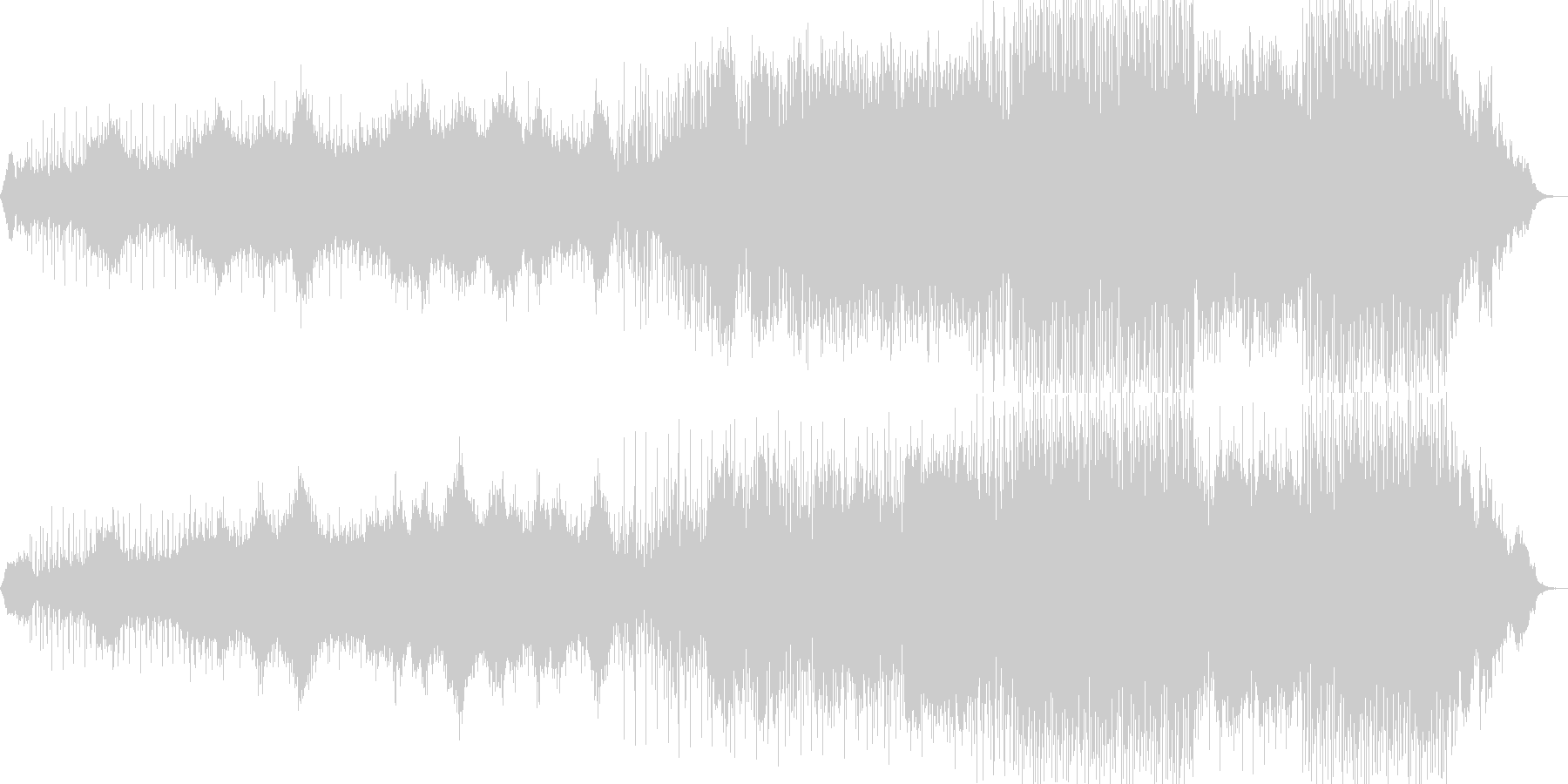 ミステリアスなニューエイジ音楽の未再生の波形