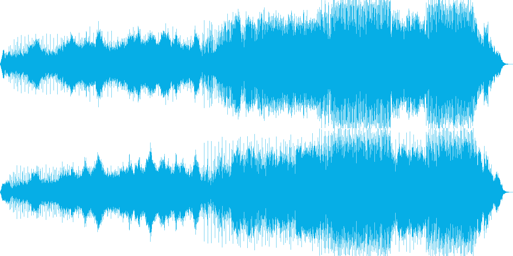 ミステリアスなニューエイジ音楽の再生済みの波形