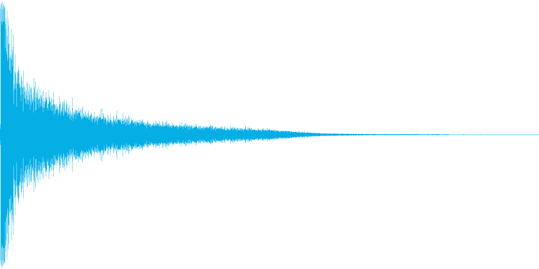 ピシーン。思い出す・睨む音(高)の再生済みの波形