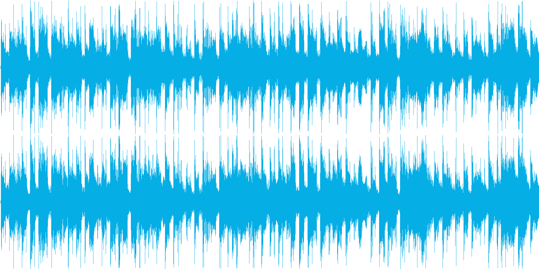 リズミックなイメージをした楽曲です。の再生済みの波形