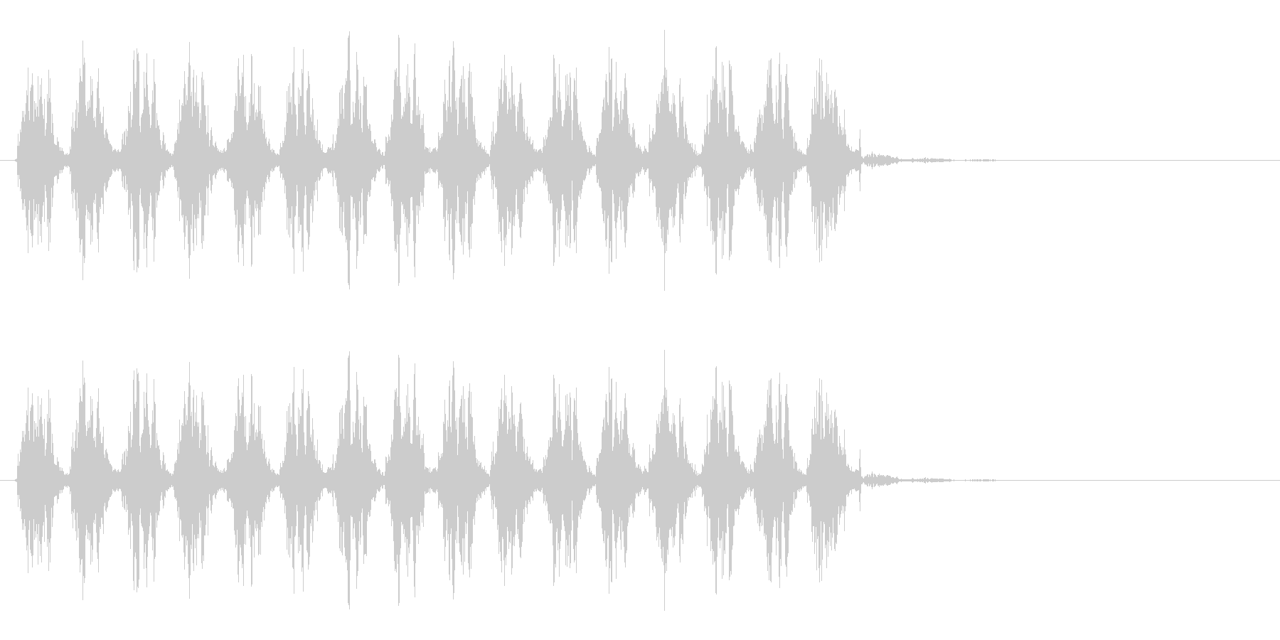 じたばたじたばた(ジタバタする音)の未再生の波形