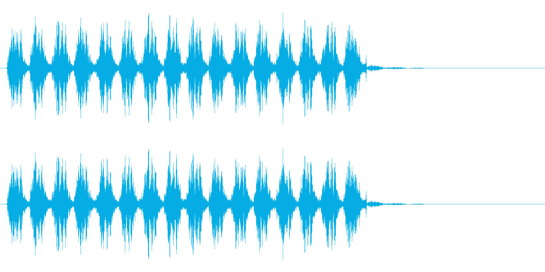 じたばたじたばた(ジタバタする音)の再生済みの波形
