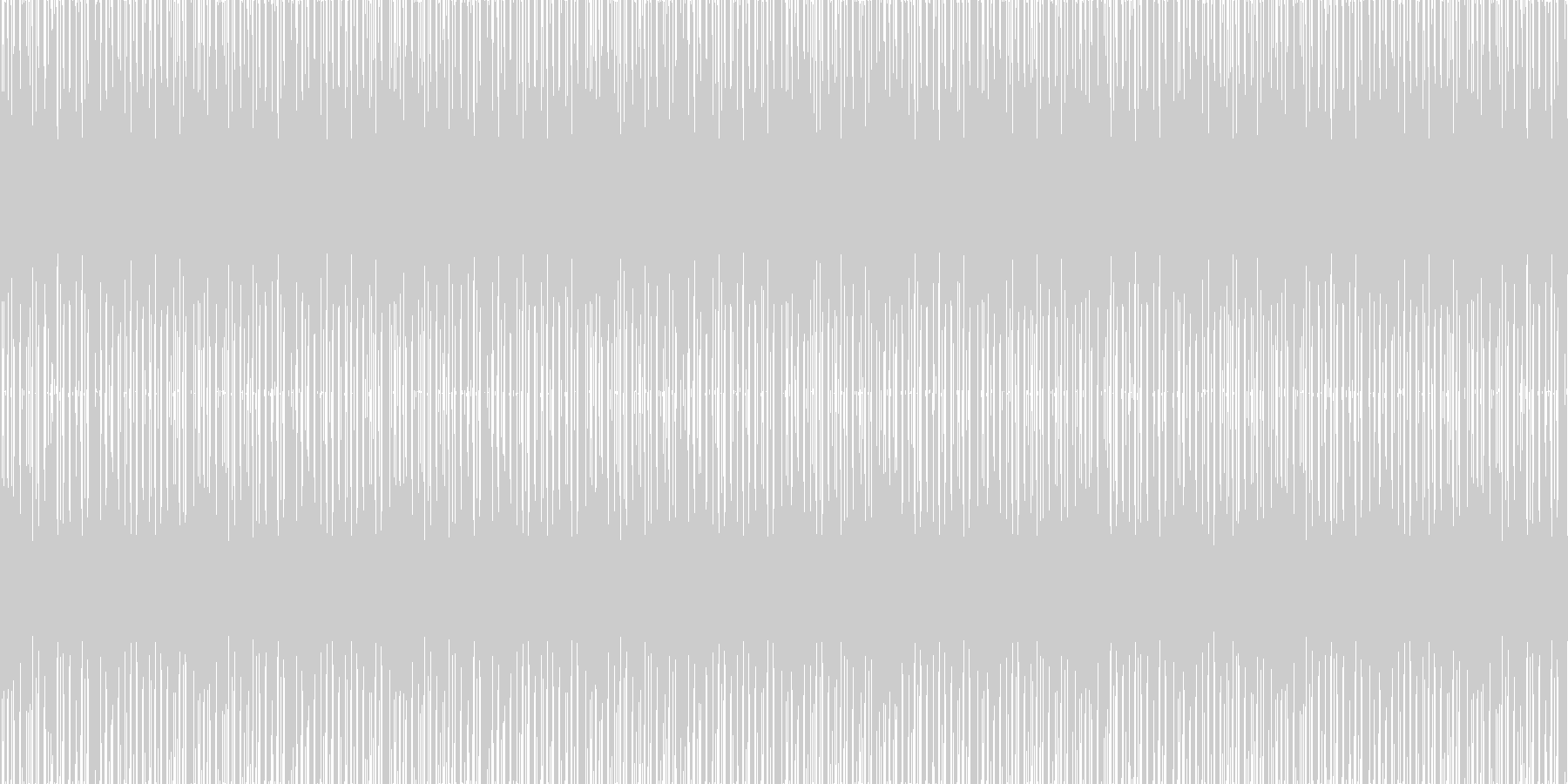 あせり感の未再生の波形