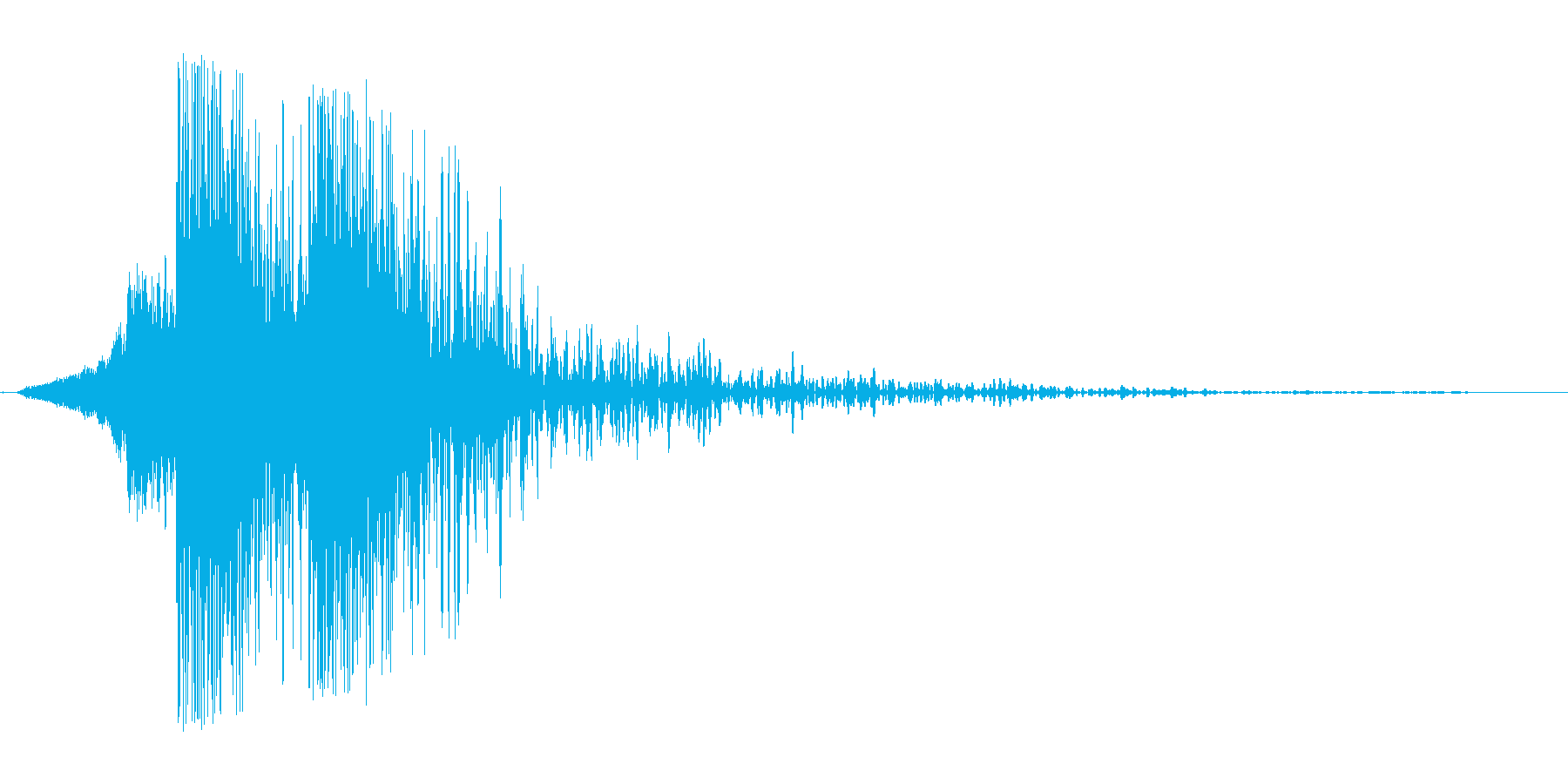 キドン。重めのドアを閉める音です。の再生済みの波形