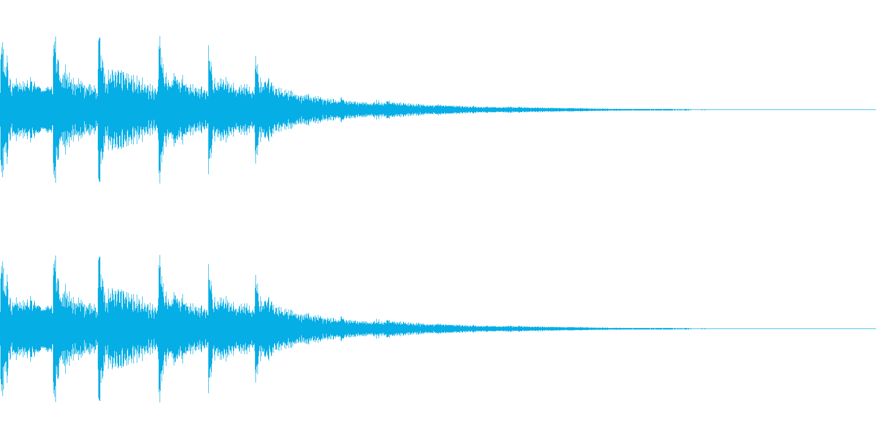 ガラス風のキラキラした綺麗な音です。の再生済みの波形