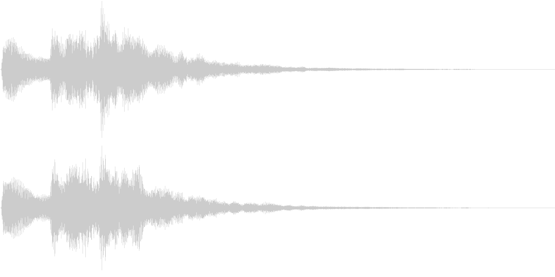 環境音系の効果音です。の未再生の波形