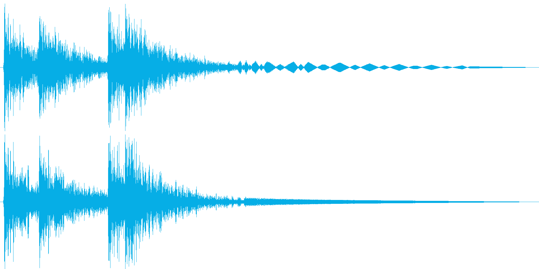 空間的な効果音です。の再生済みの波形