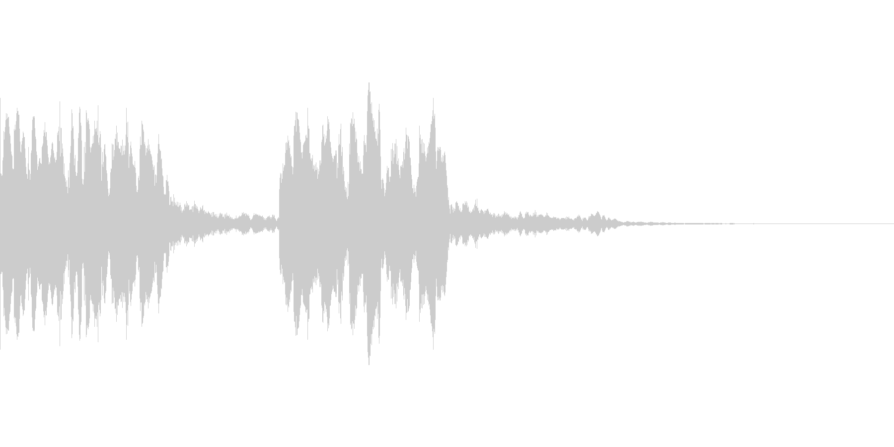 着信音、お知らせ音、アラーム音の未再生の波形