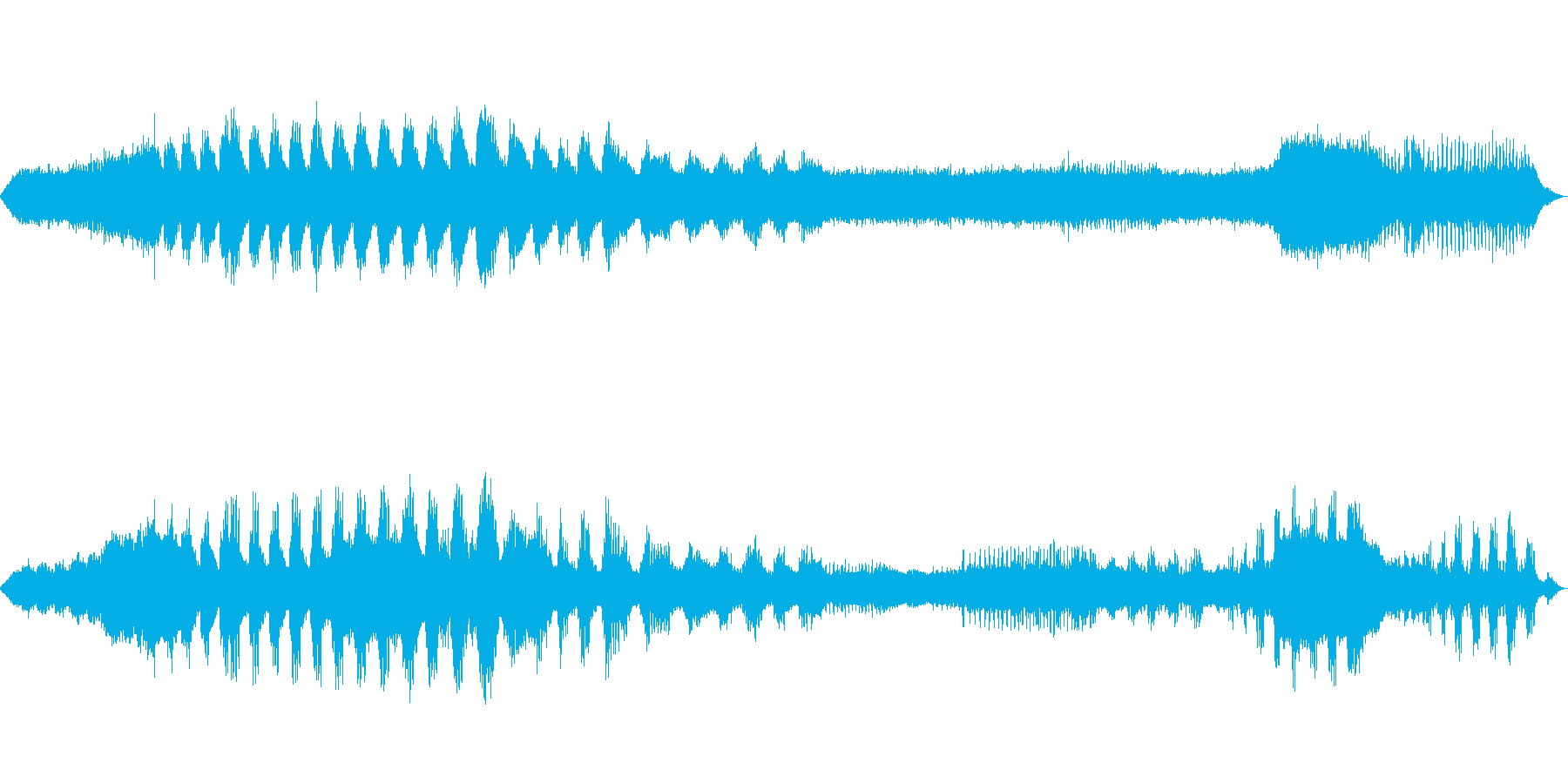 【自然音】蝉の鳴き声01(丹沢湖)の再生済みの波形