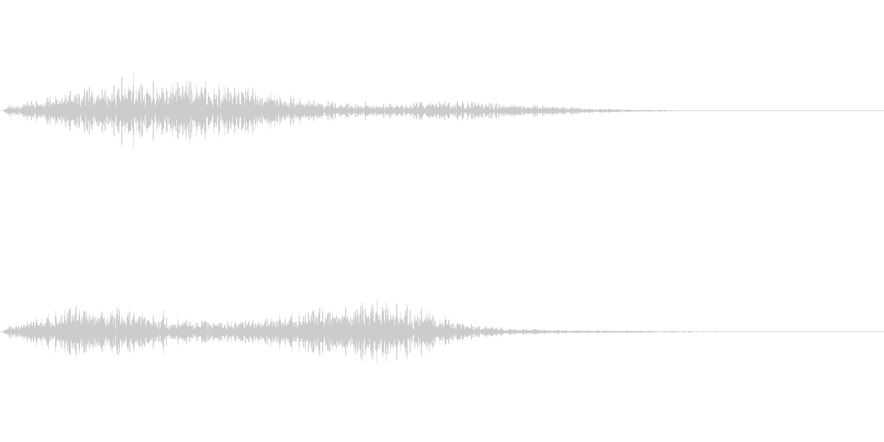 ひゅー(怪しい雰囲気の音)の未再生の波形