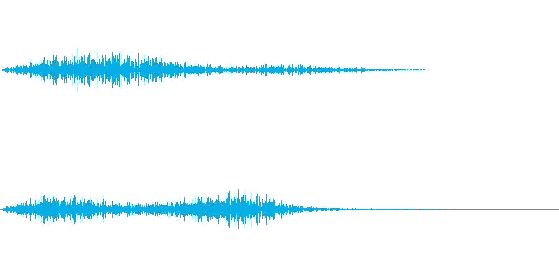 ひゅー(怪しい雰囲気の音)の再生済みの波形
