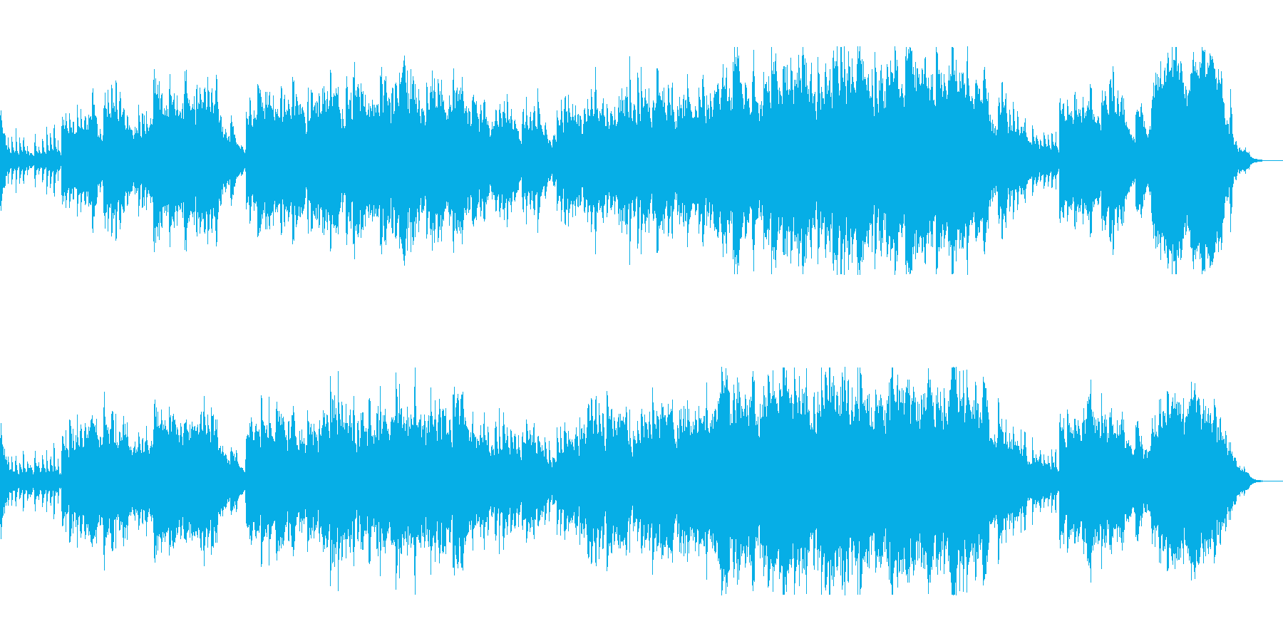 郷愁を誘う切なく温かいピアノ曲の再生済みの波形