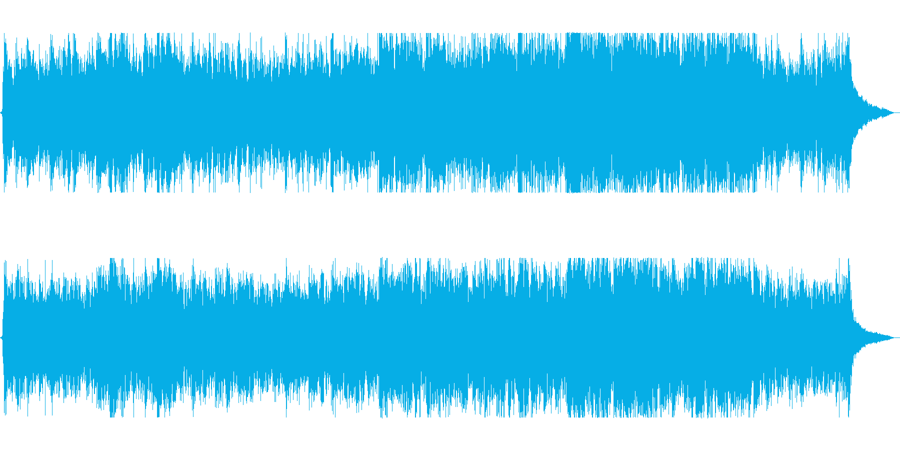 雄大な自然がテーマのオープニング曲の再生済みの波形