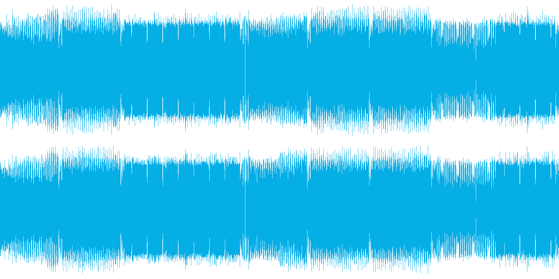 エモーショナルで華やかなEDMループの再生済みの波形