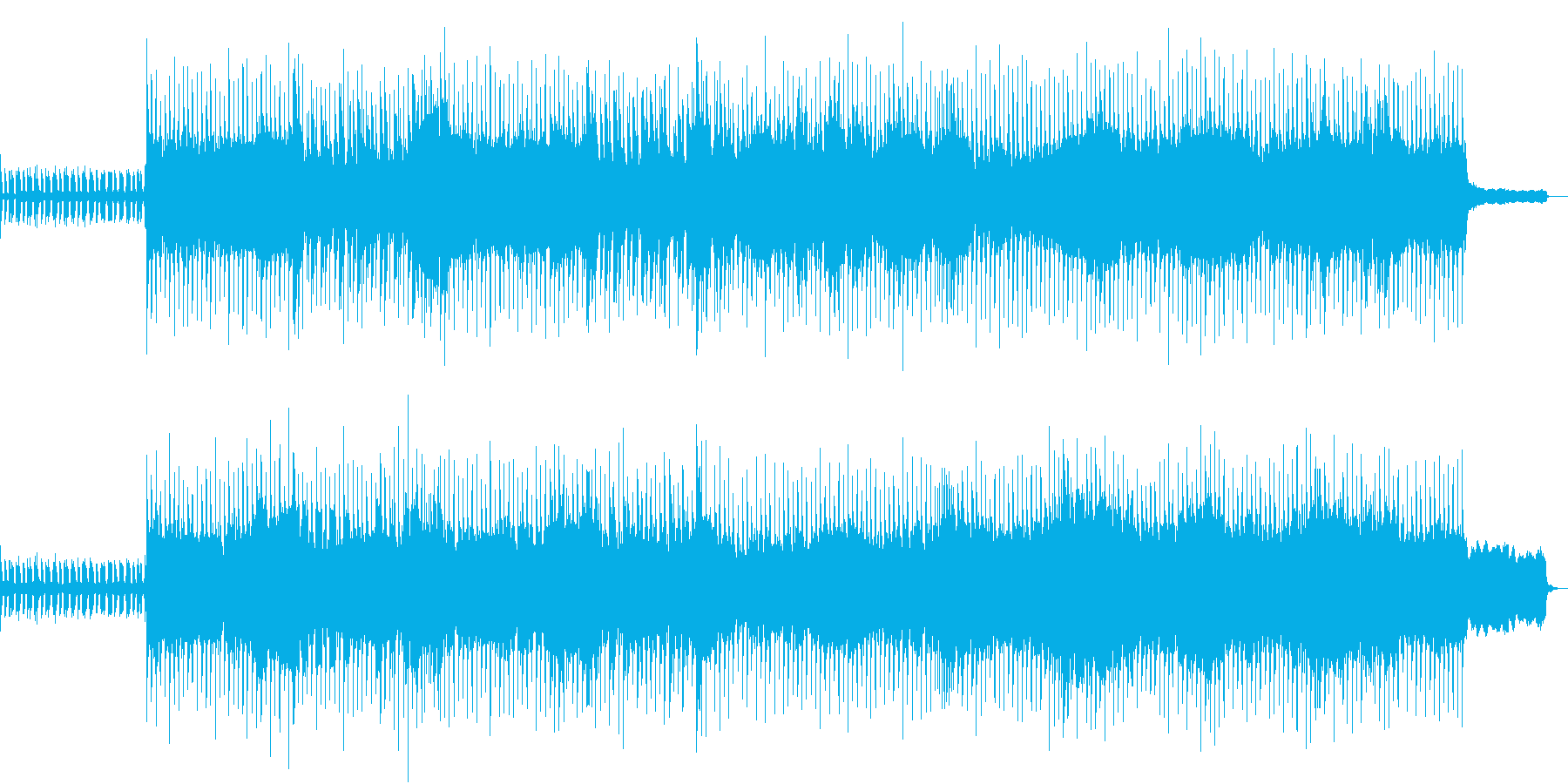 レトロゲーム風BGM(戦闘)の再生済みの波形