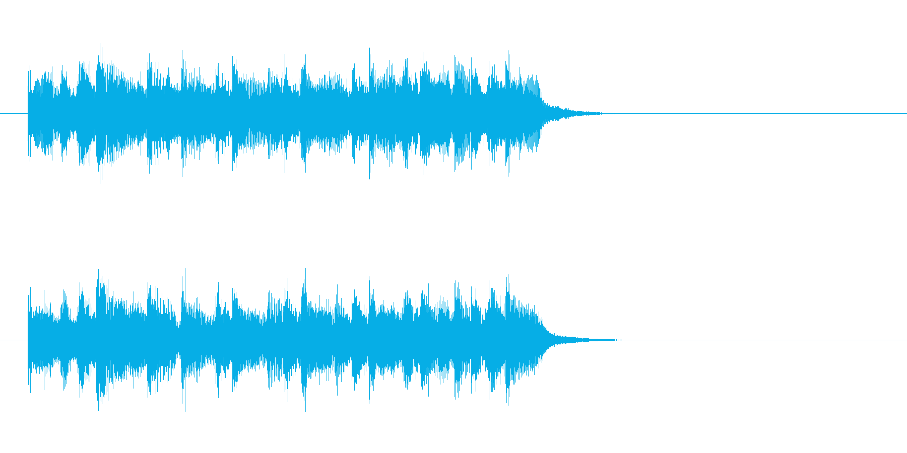 ジングル(ロック)の再生済みの波形