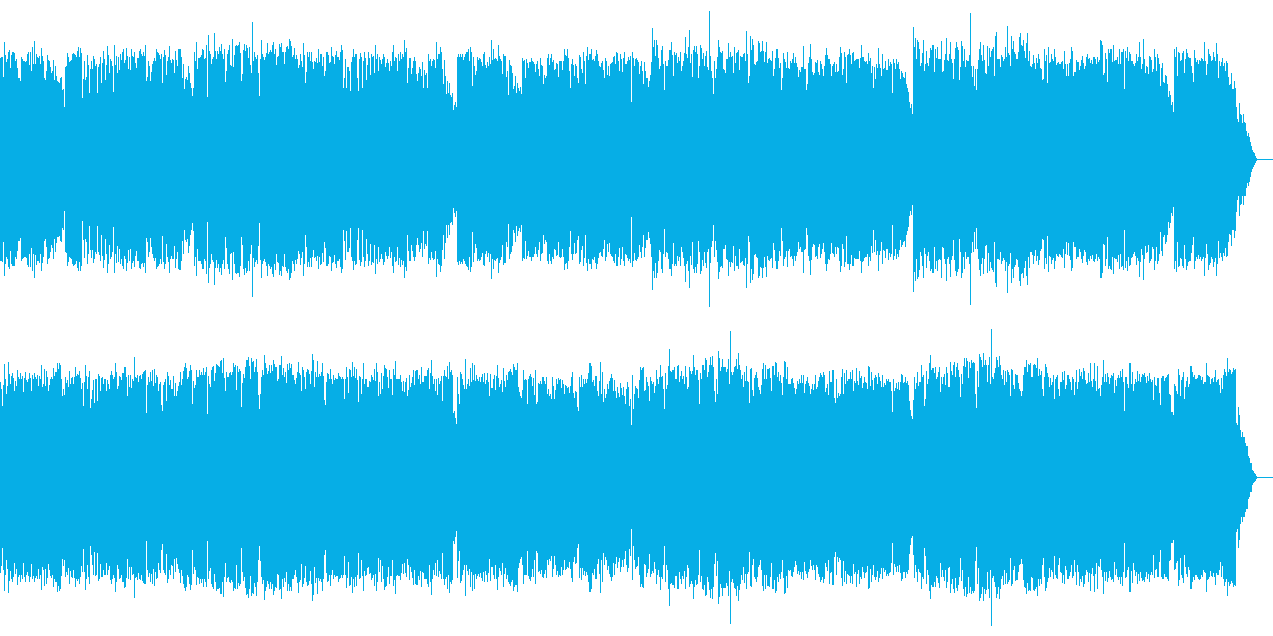 管楽器が旋律を奏でる温かくほっこりな楽曲の再生済みの波形