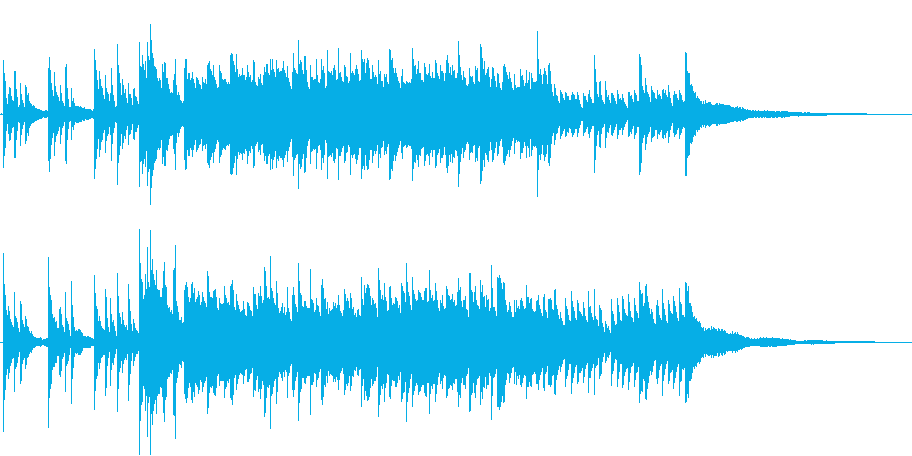 切ないブライダルBGM60秒ピアノソロの再生済みの波形
