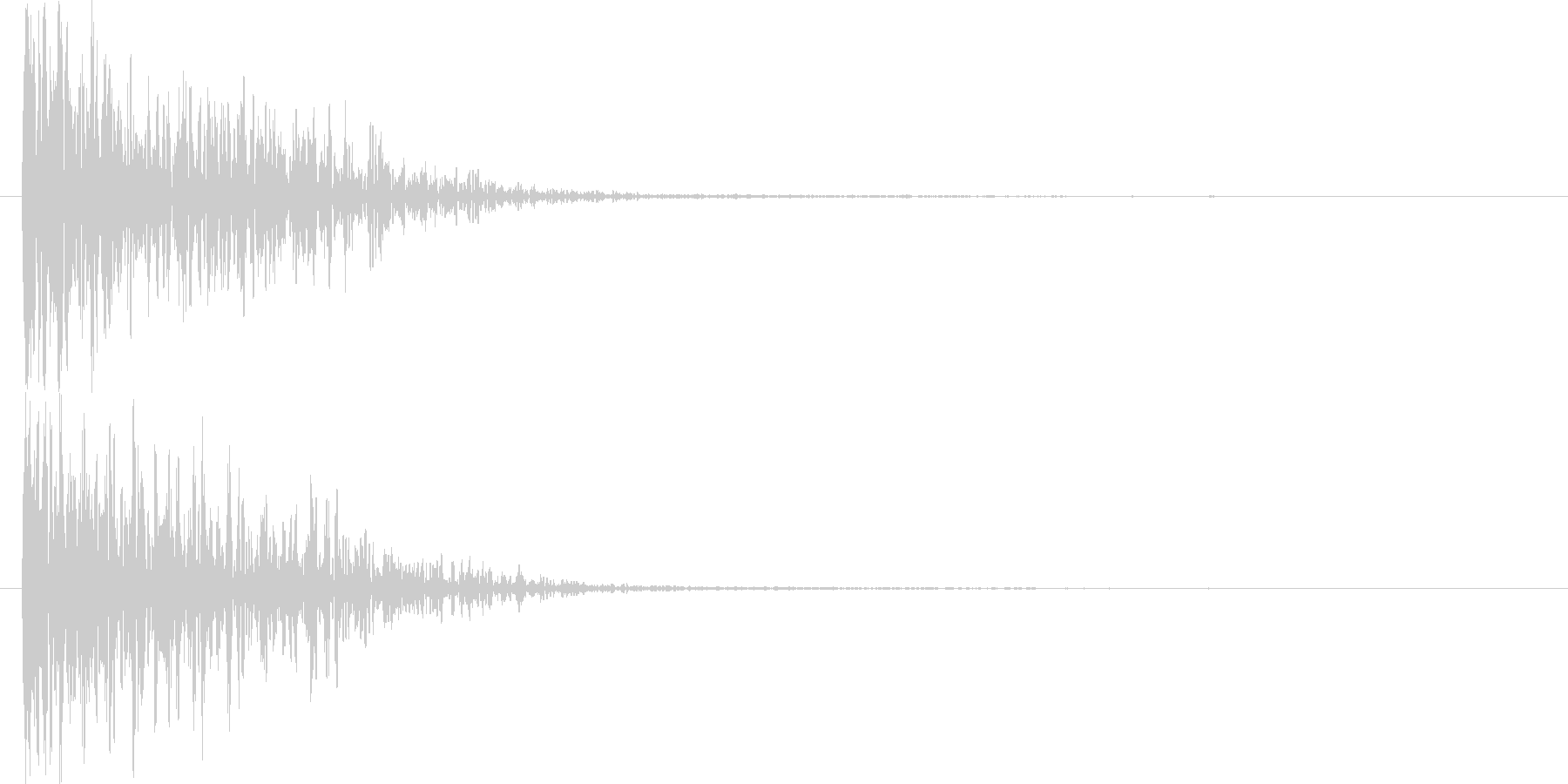 低音のメタルアタックの未再生の波形