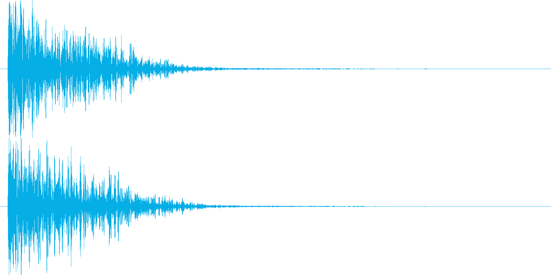 低音のメタルアタックの再生済みの波形