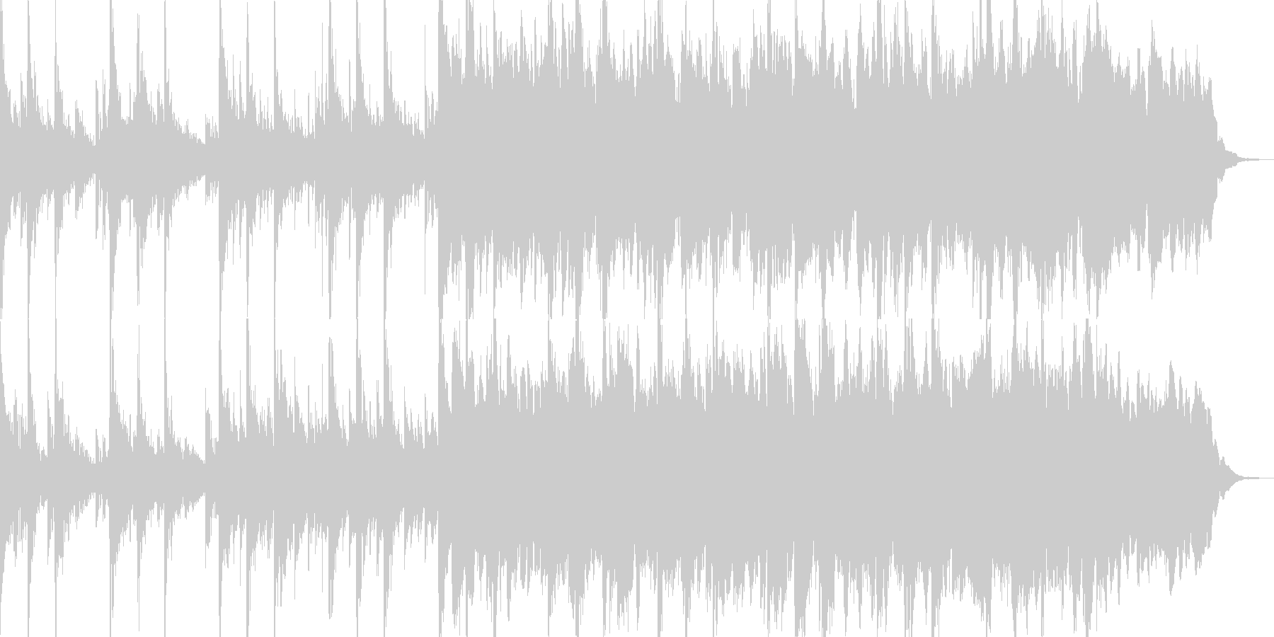 得体の知れない事が起きている時の曲の未再生の波形