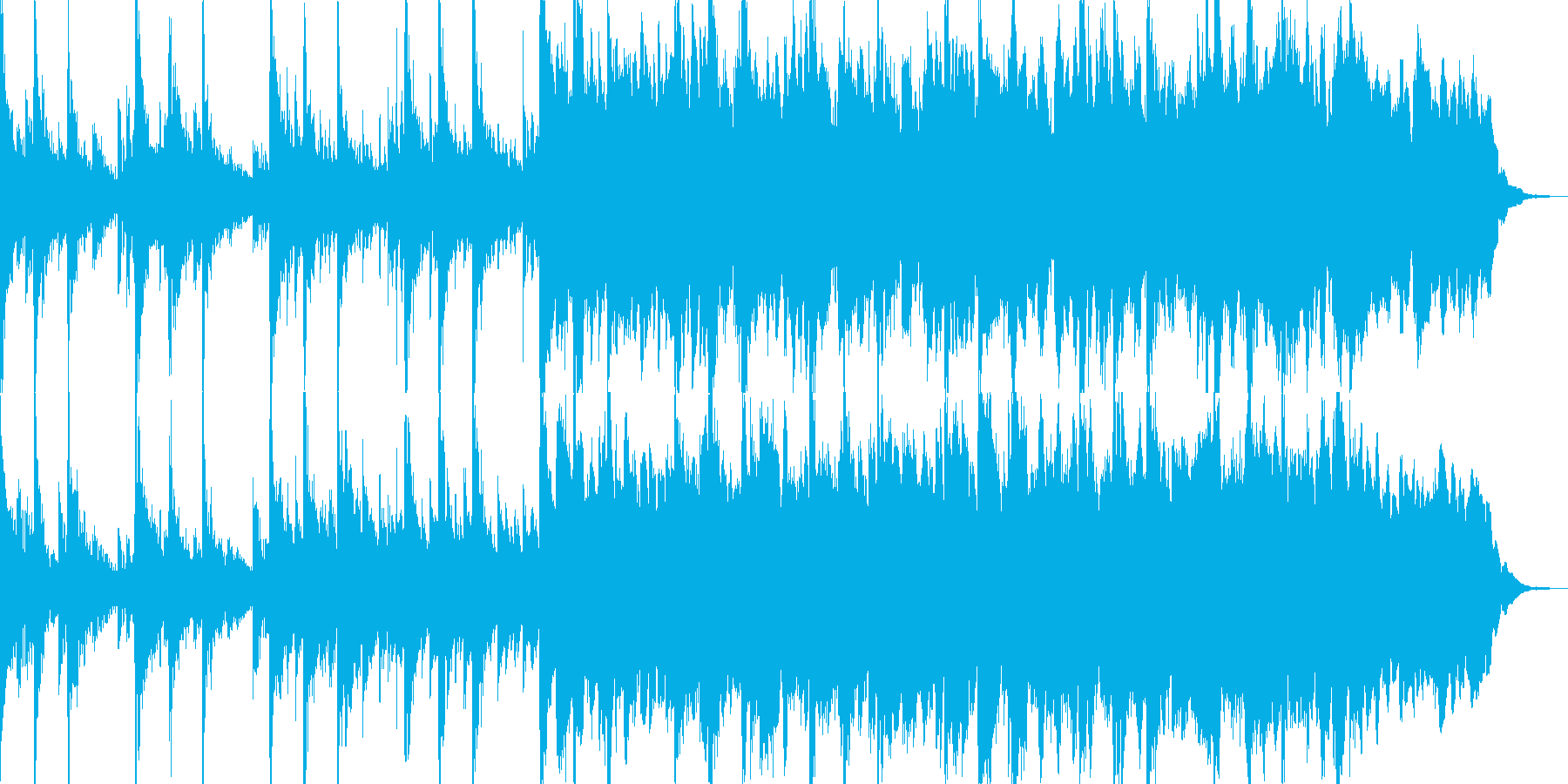 得体の知れない事が起きている時の曲の再生済みの波形