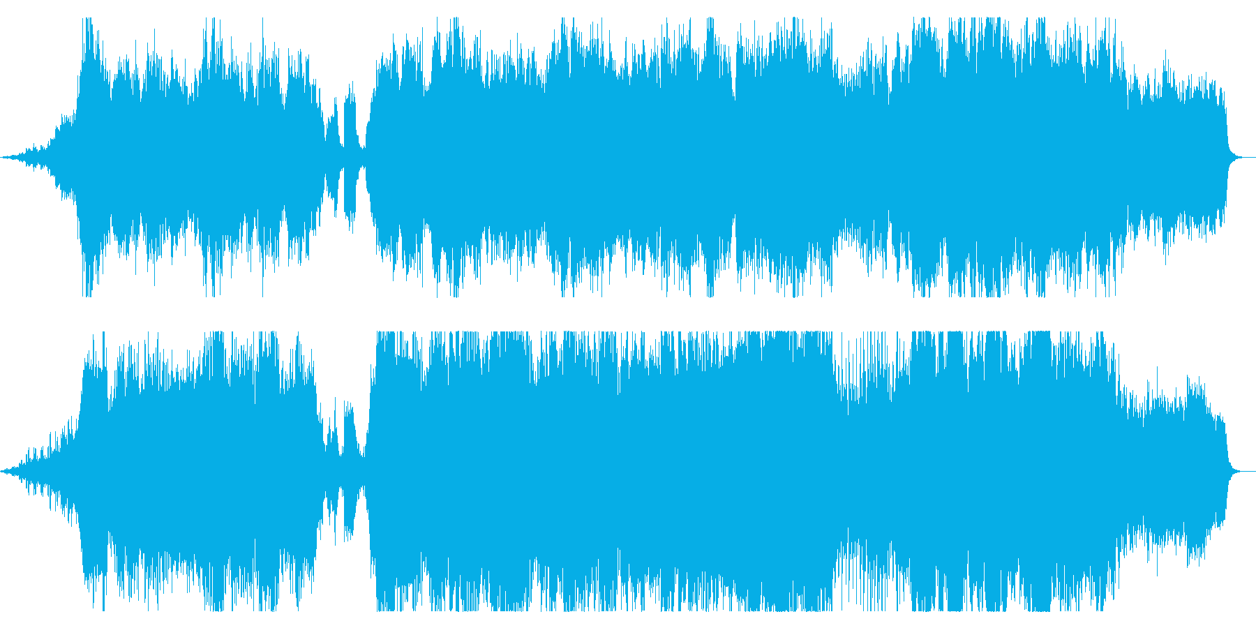 ダークファンタジーなBGM コーラス抜きの再生済みの波形