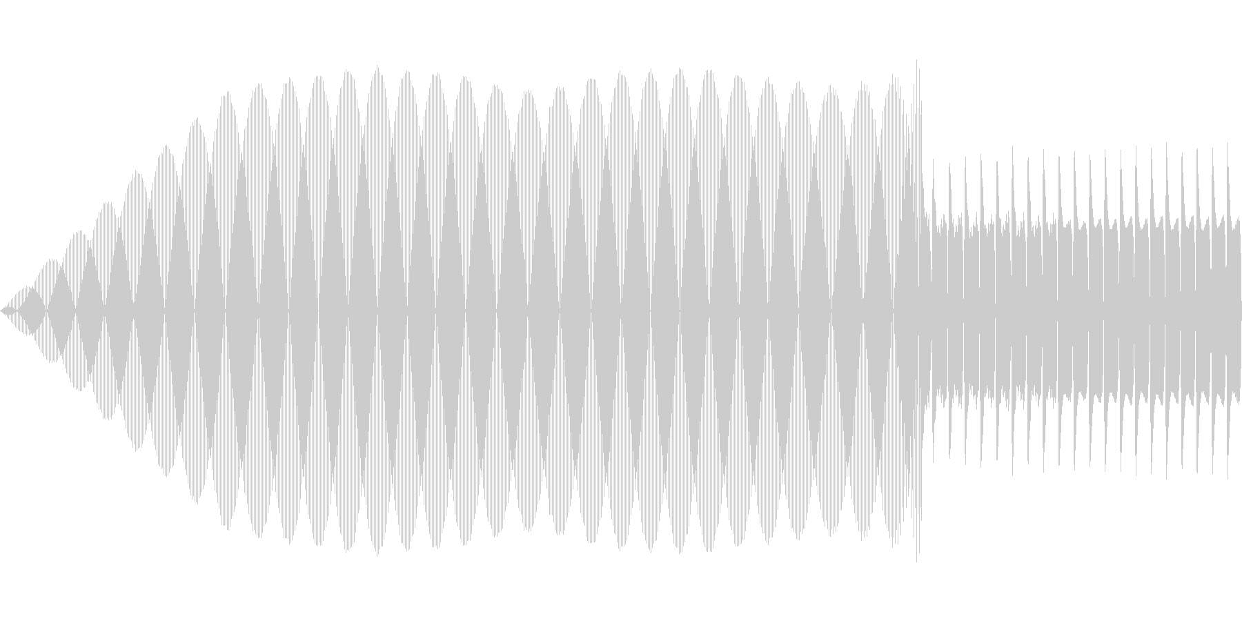 アプリのタッチ音の未再生の波形
