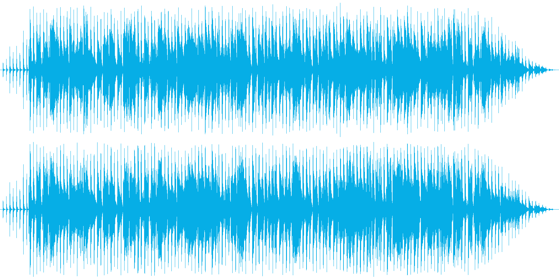 明るい感じのラグタイムピアノの再生済みの波形