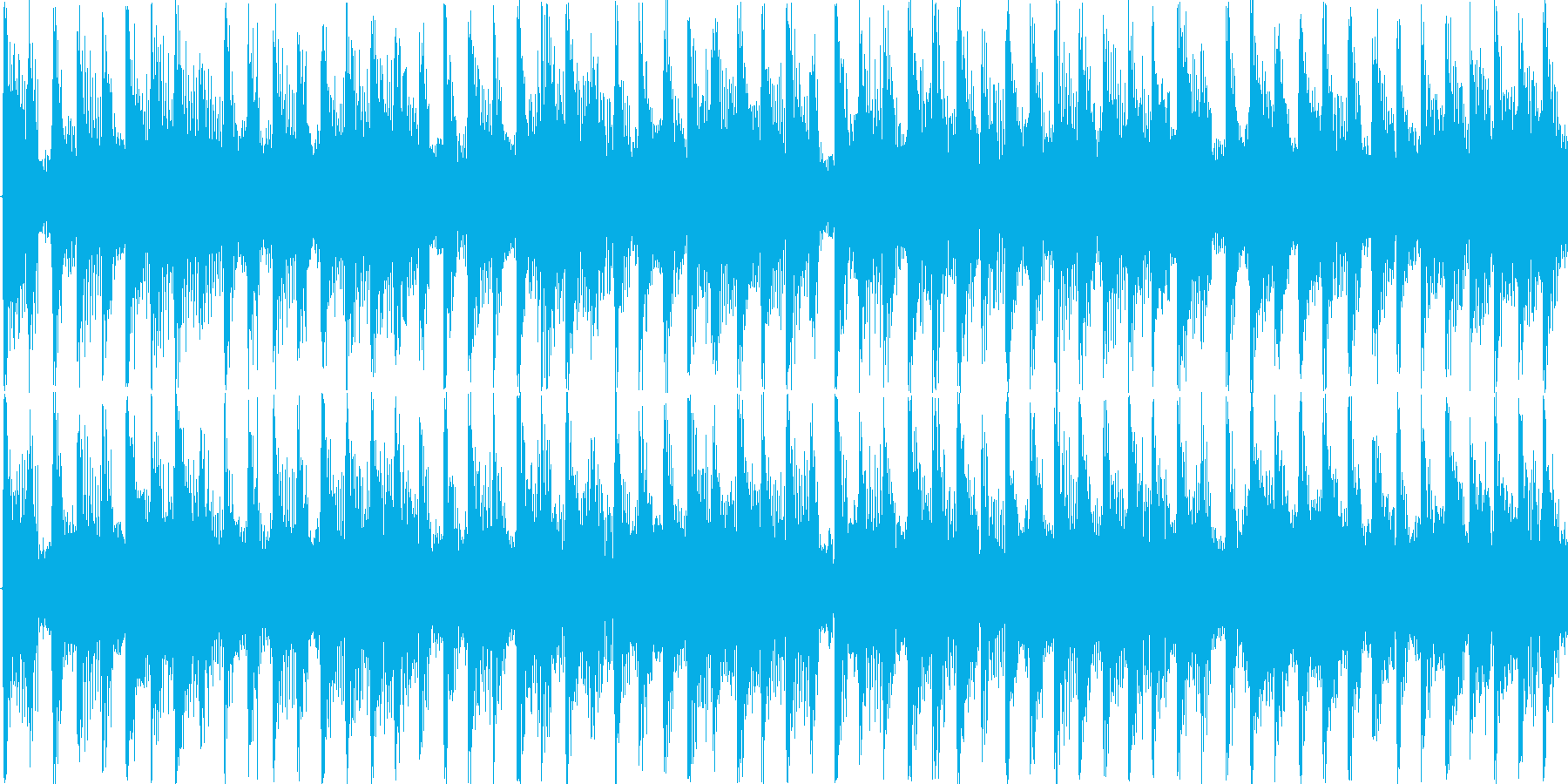 明るい雰囲気の短めのループ楽曲です。の再生済みの波形