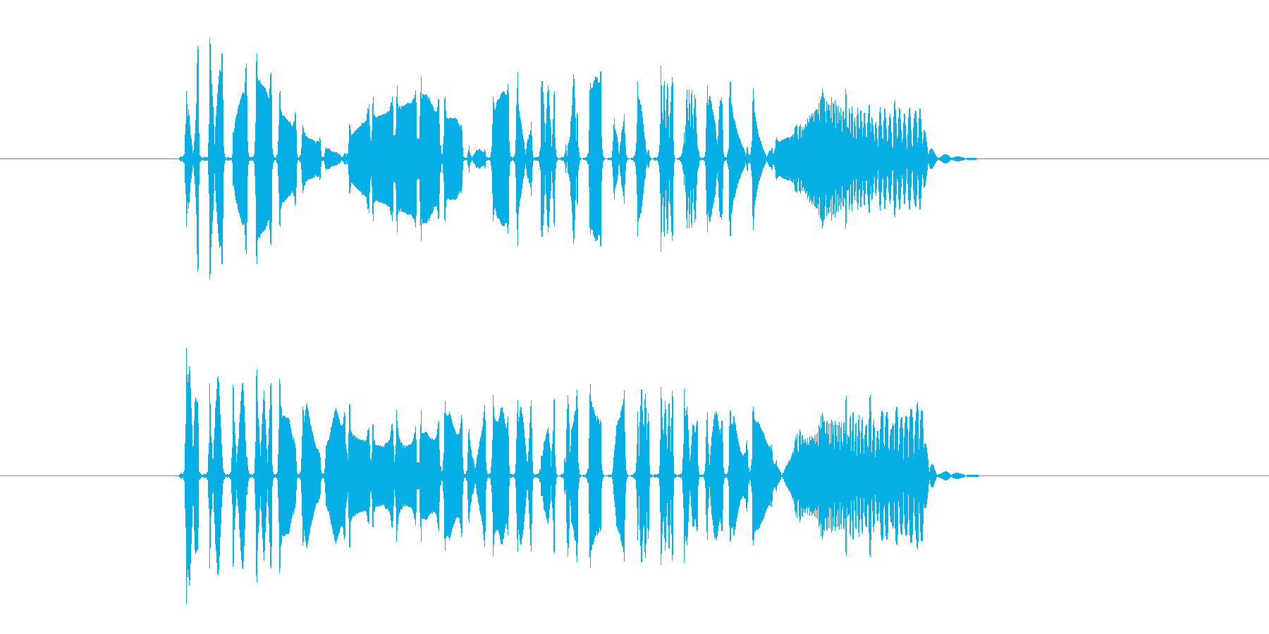 プロペラが回転する音(宇宙、飛ぶ)の再生済みの波形