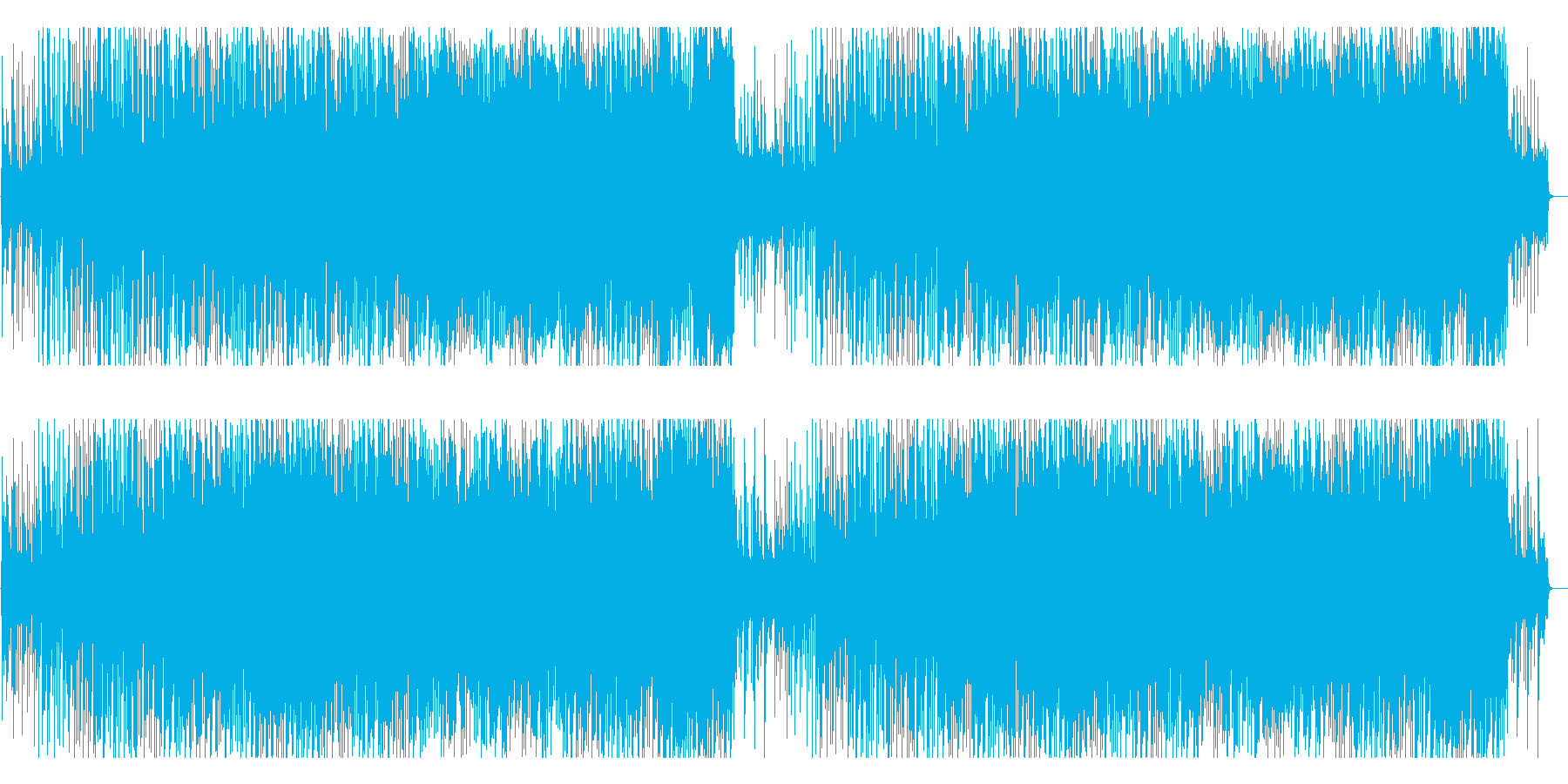 琴と笛の切ない和風音楽の再生済みの波形
