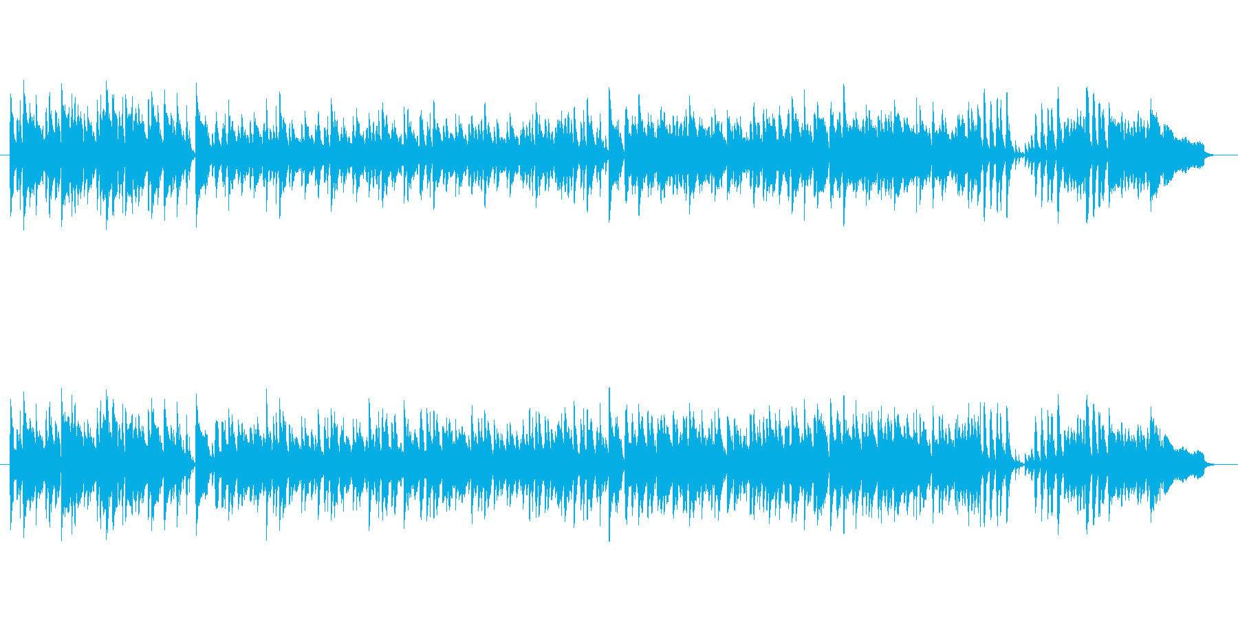 「ジングルベル」~ボサノバ風~爽やかにの再生済みの波形