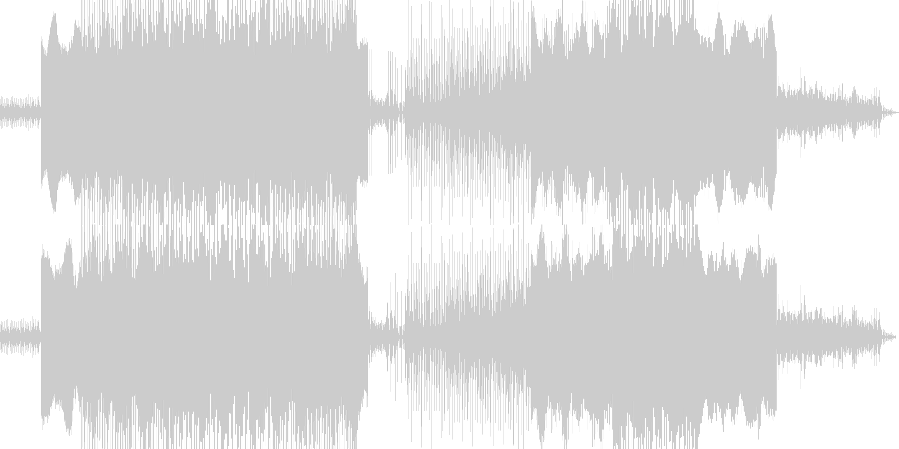 闇の組織のイメージを織り交ぜた曲です。の未再生の波形
