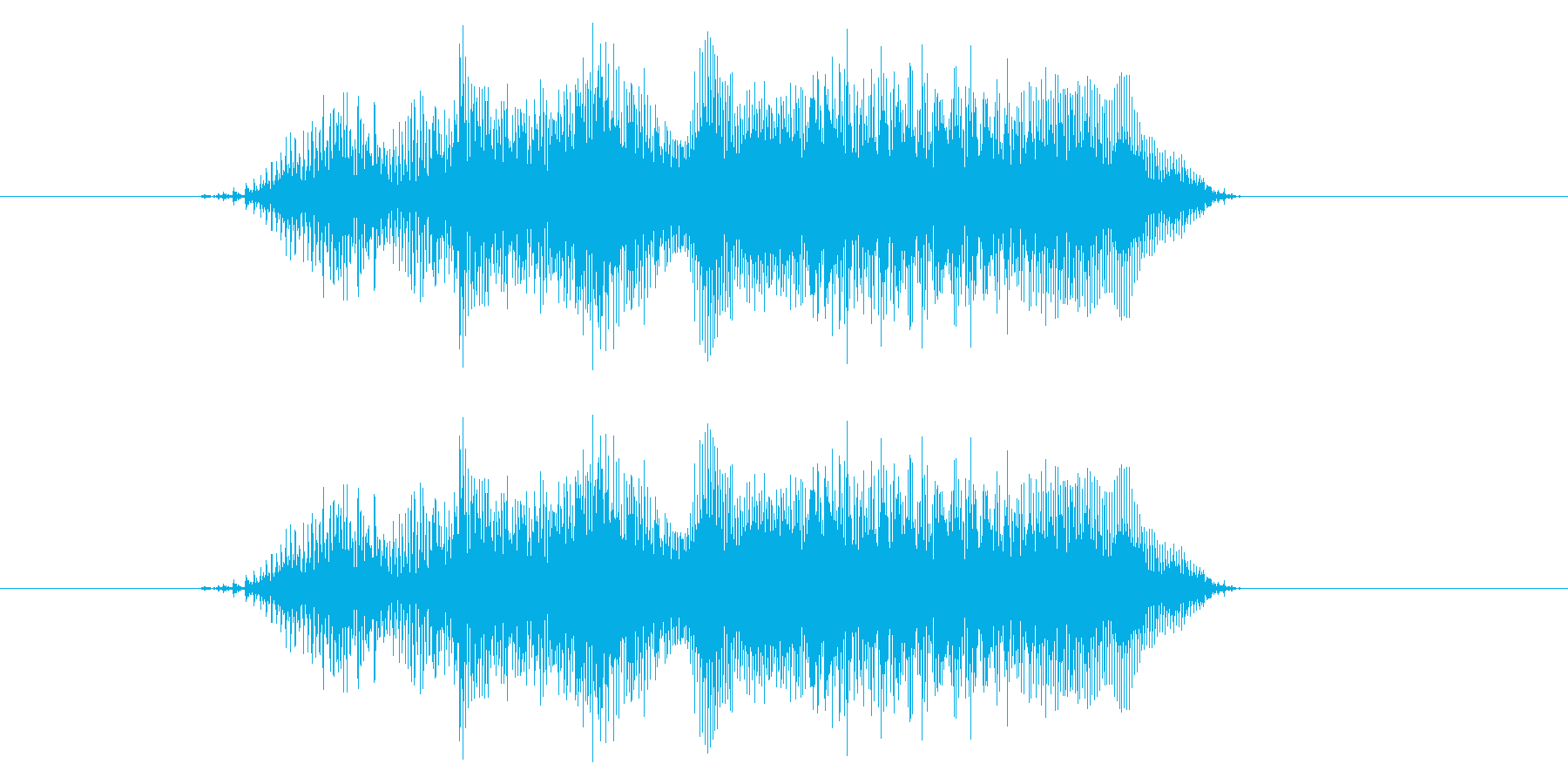 おはようの再生済みの波形